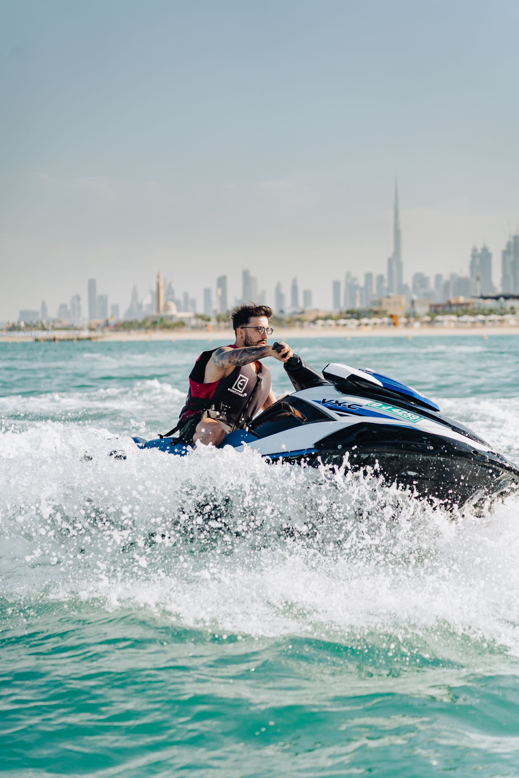 Jetski przy Burj Al Arab
