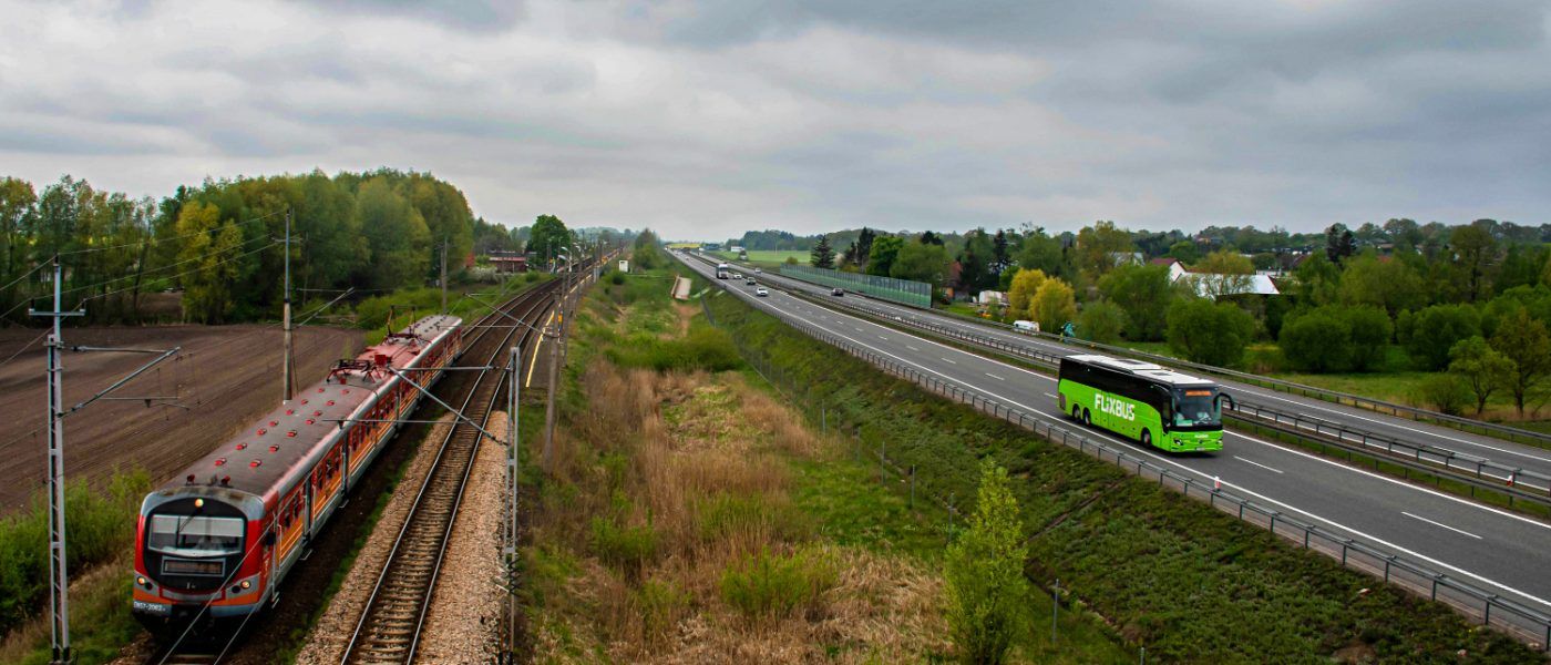 Pociąg KOLEO i FlixBus