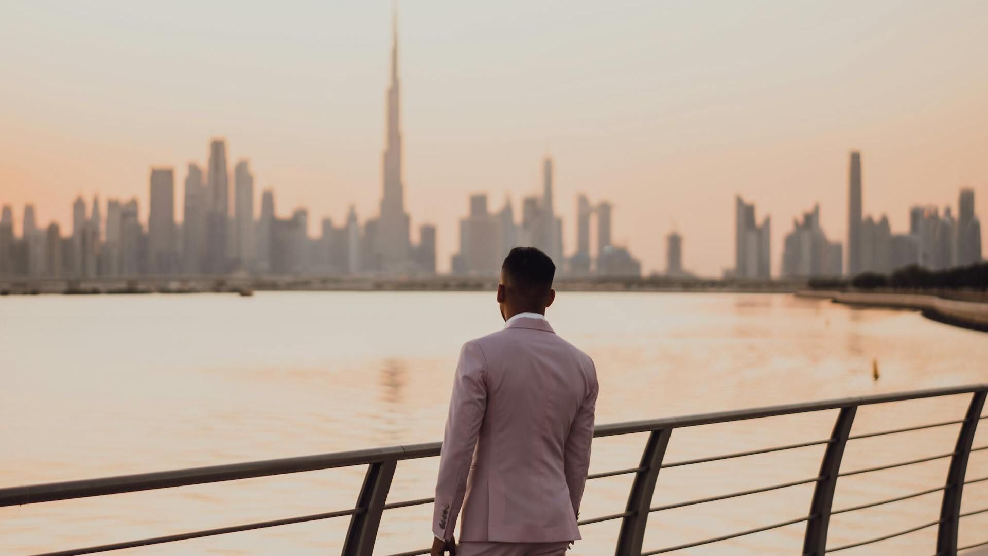 Burj Khalifa in the background.
