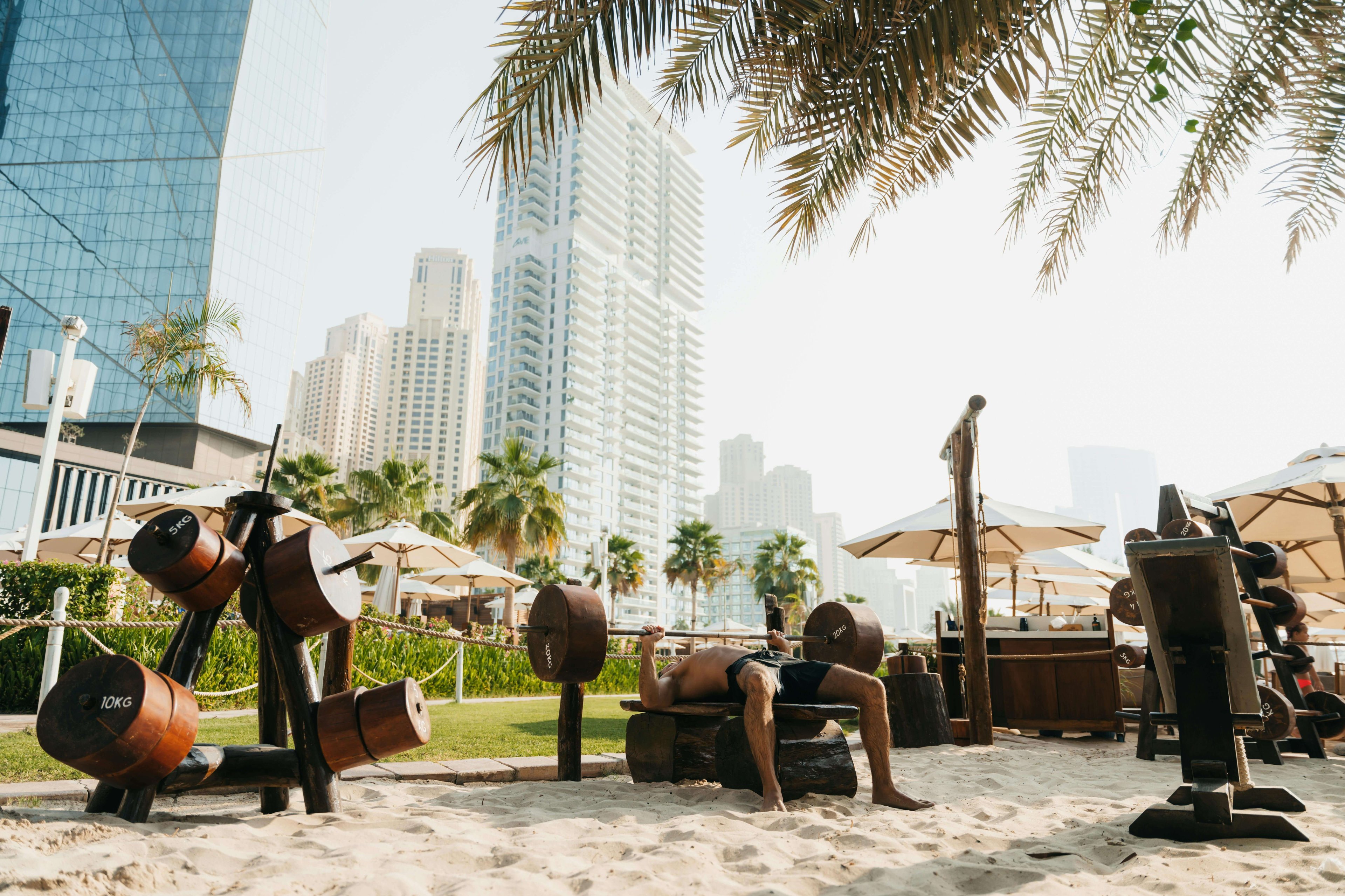 Gym with a view in Dubai
