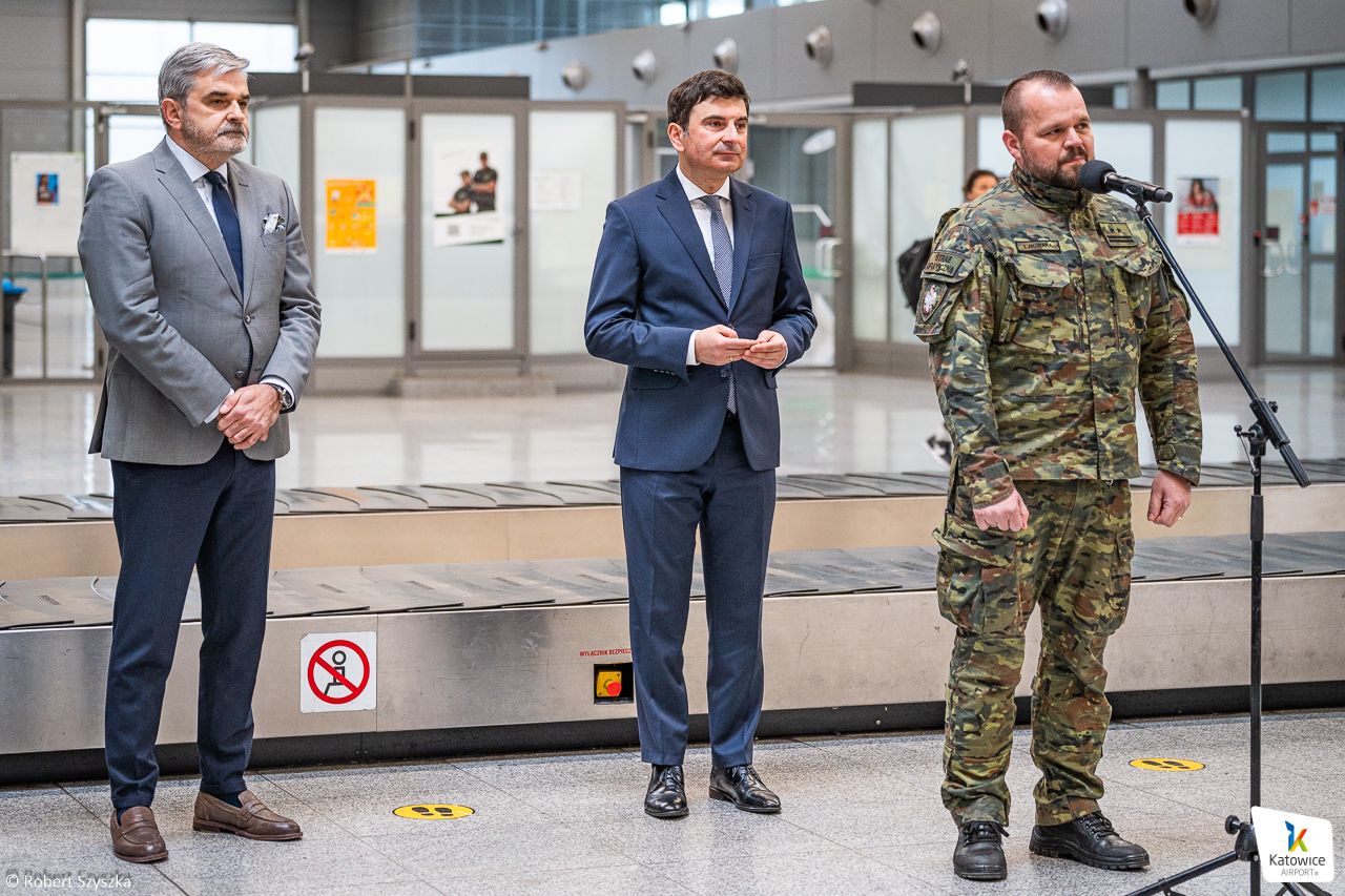 Automated border control gates at Katowice Airport