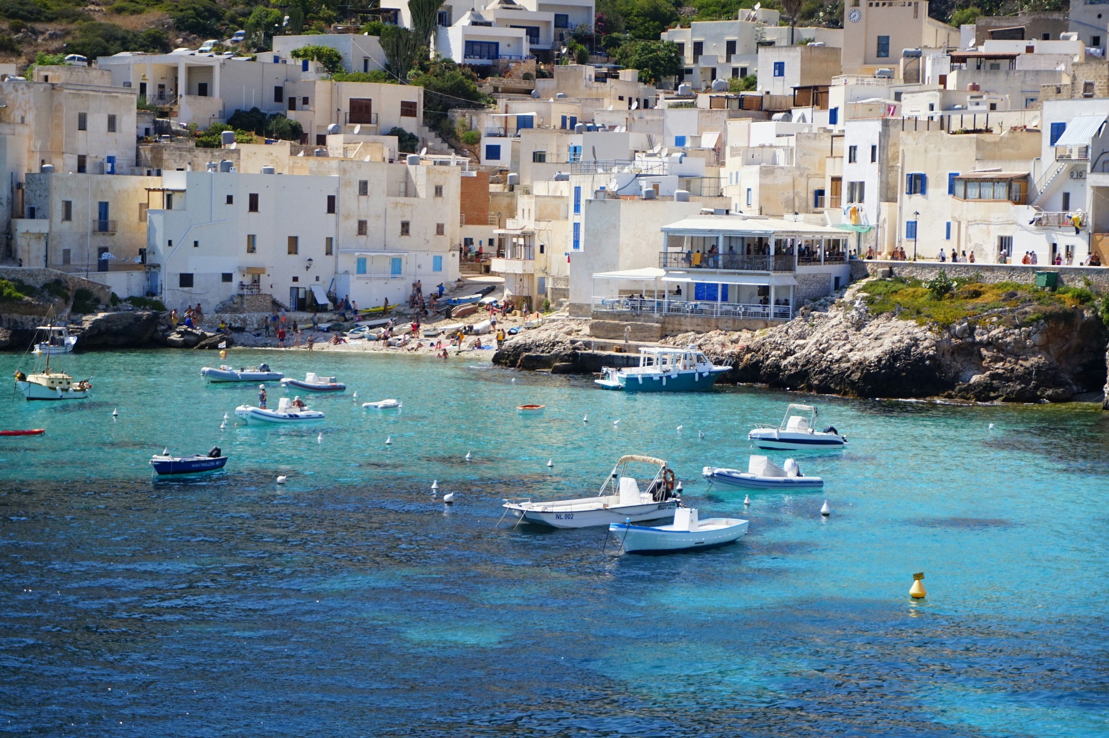 Levanzo, a town near Trapani in Sicily