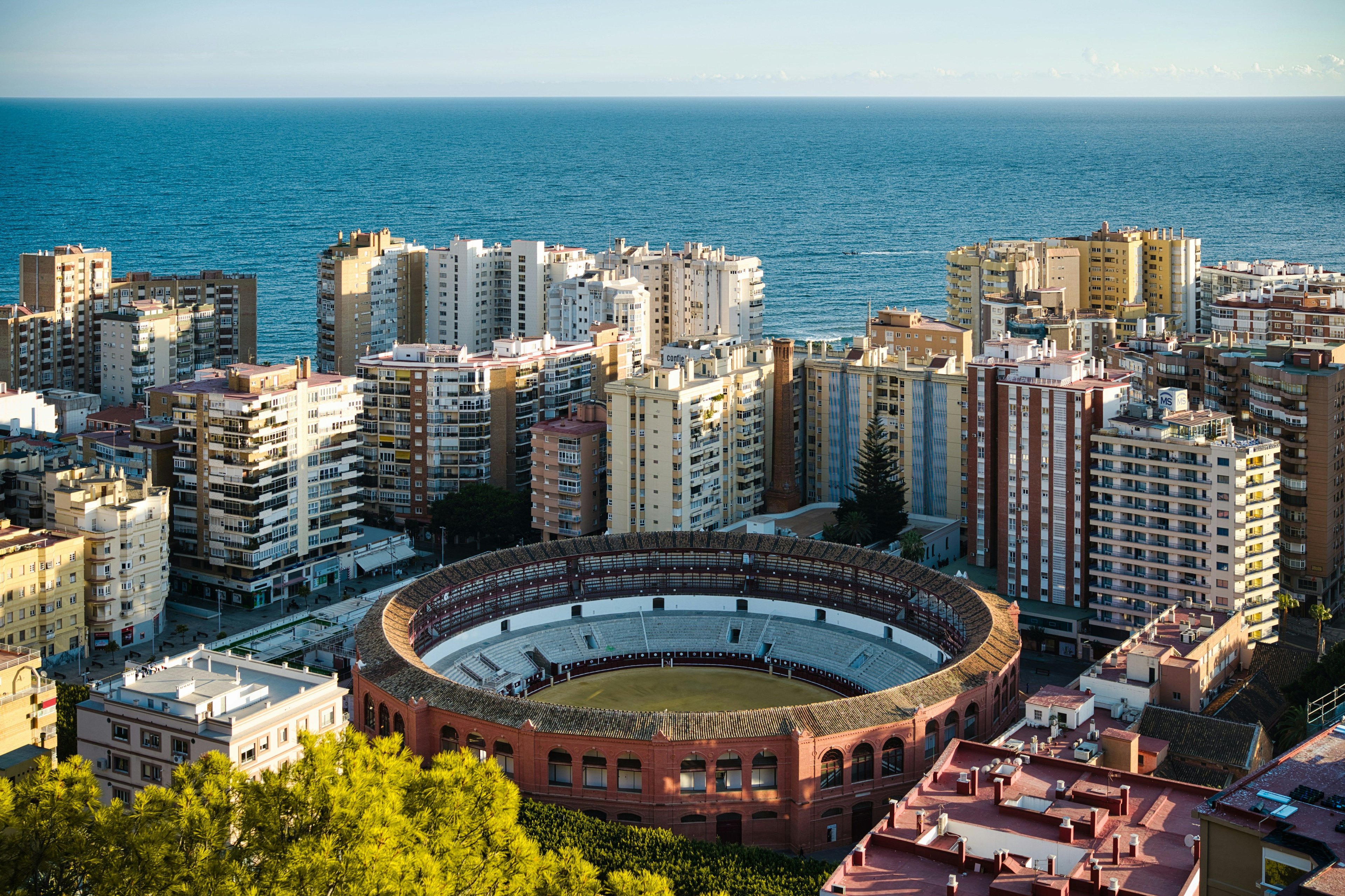 Malaga, Spain view