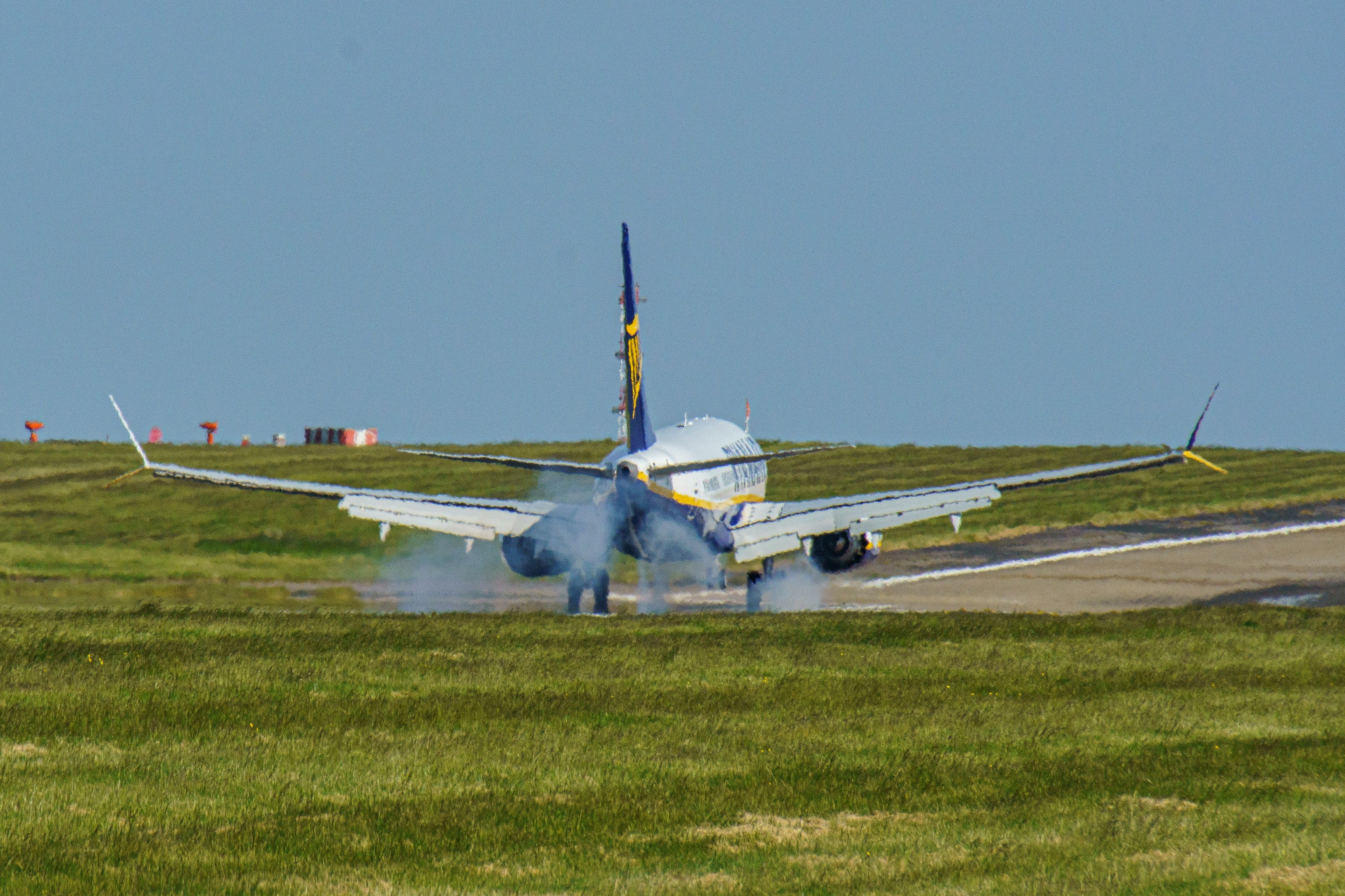 Ryanair aircraft taking off