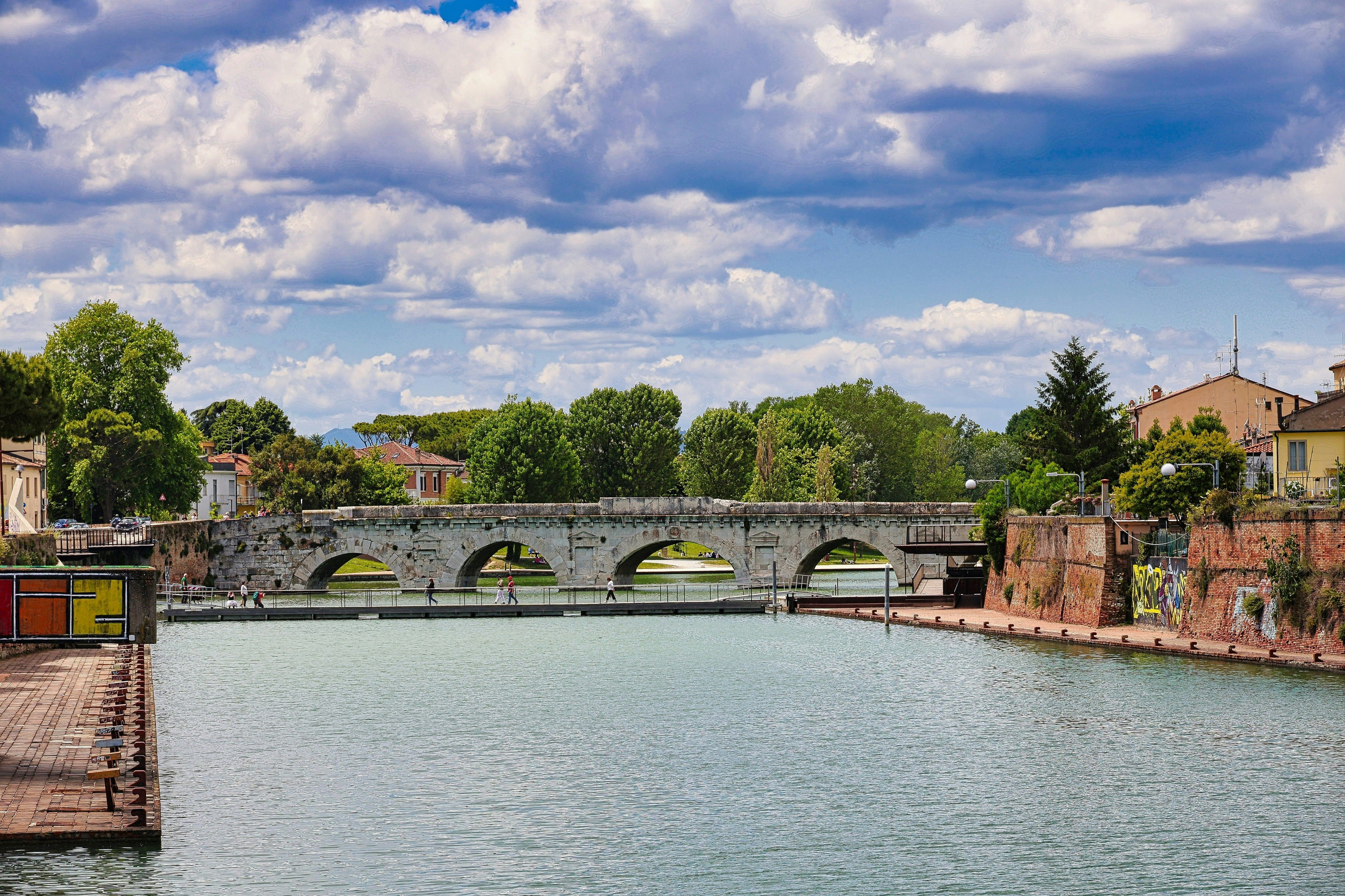 Tiberius Bridge in Rimini