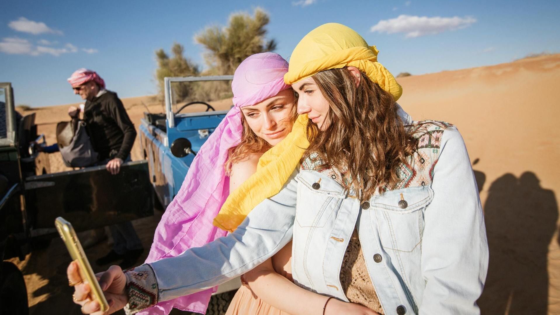 Tourists in Dubai.