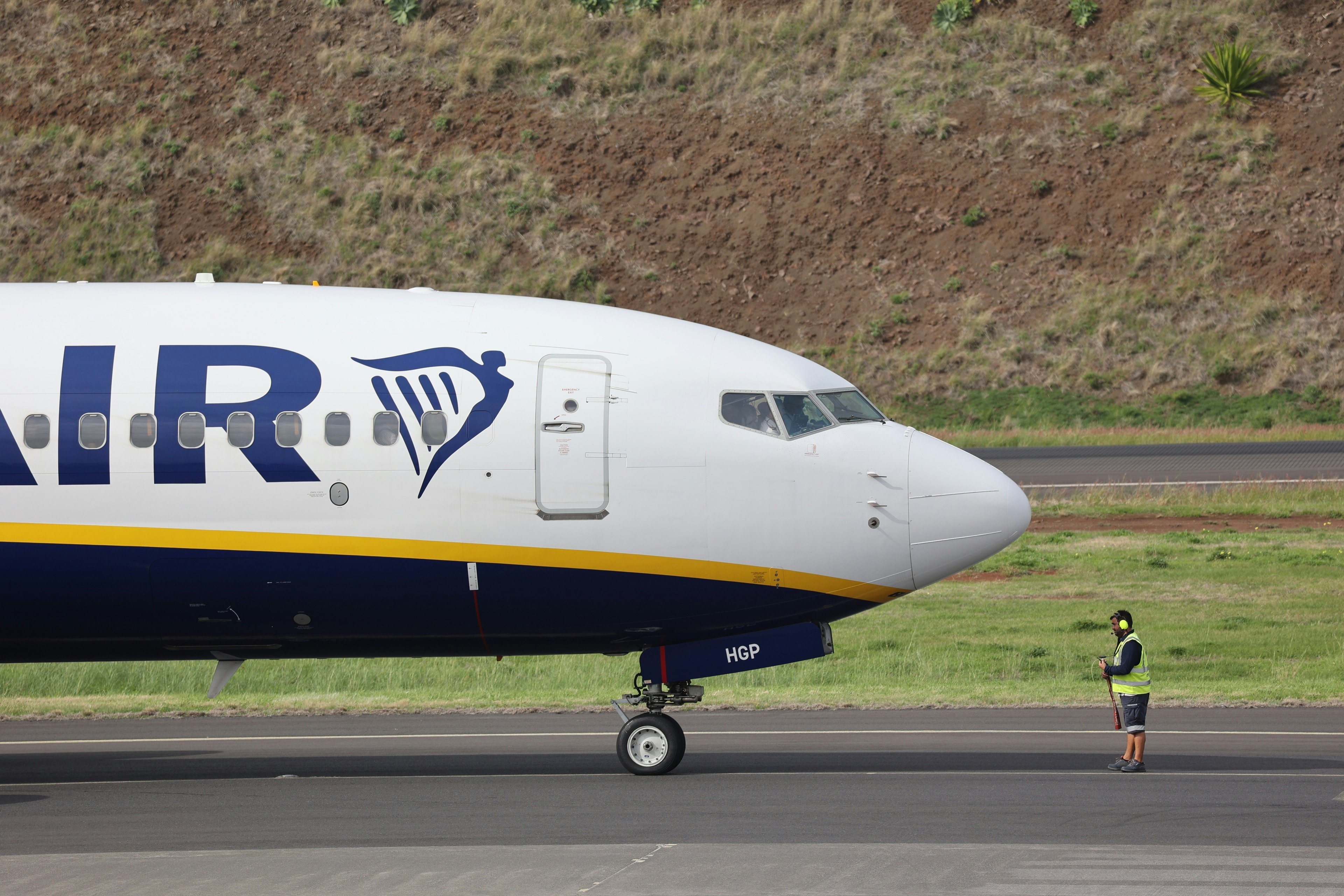 Avionul companiei aeriene Ryanair