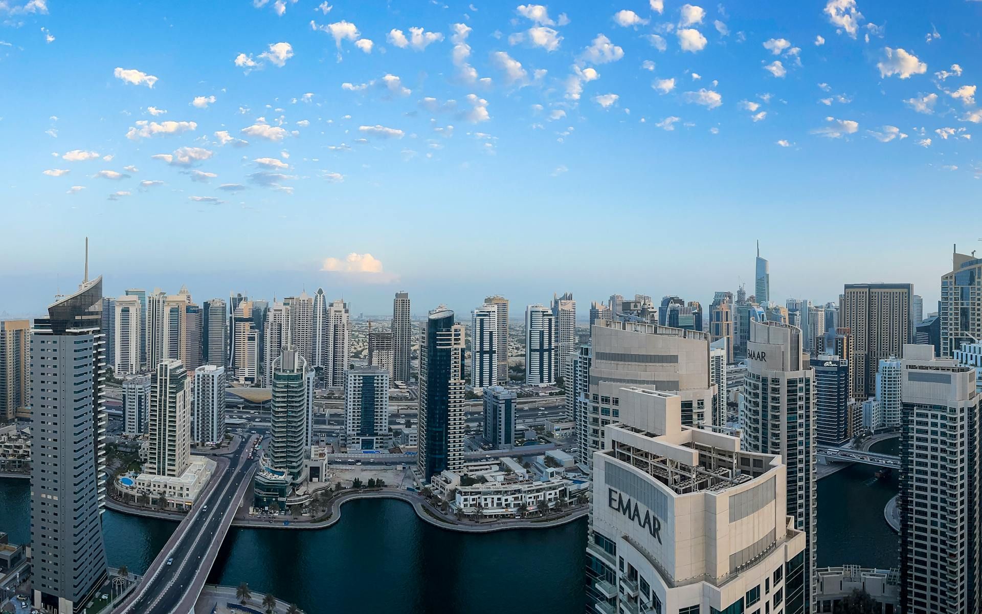 Dubai Marina - vedere de sus.