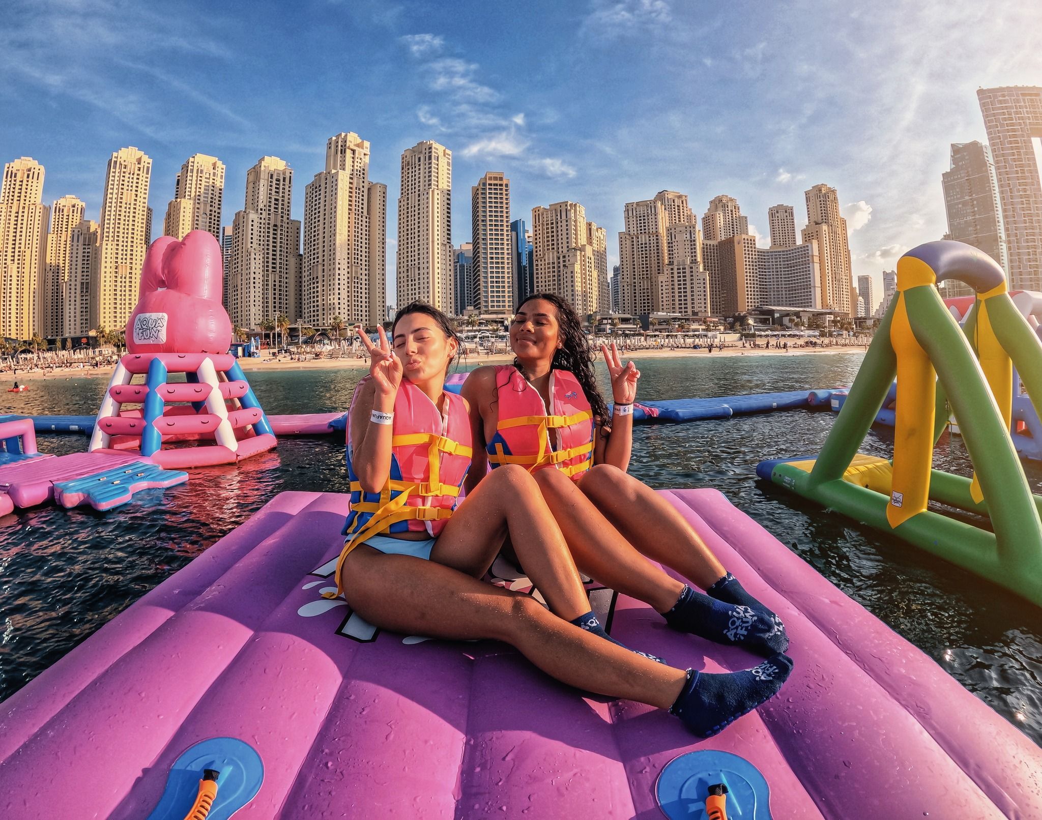 Tor przeszkód Aqua Fun w Dubaju