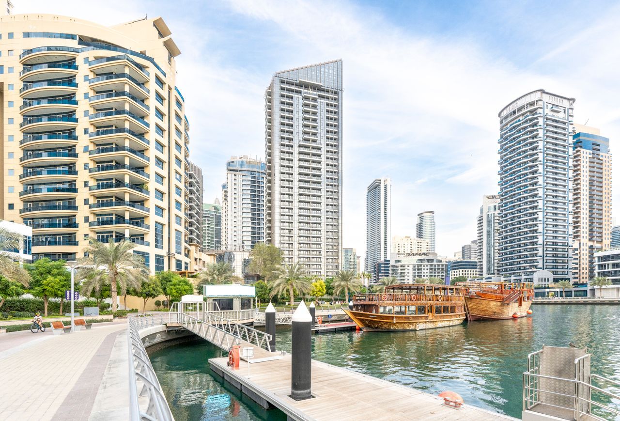 A promenade along the waterfront.